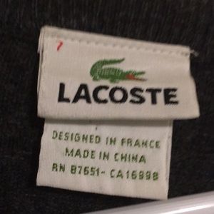 Sweet soft great Lacoste quality